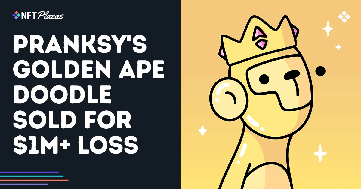 Pranksy's Golden Ape Doodle Sold For $1M+ Loss