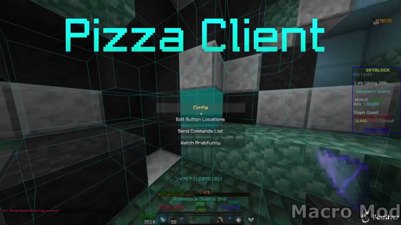 Ultimate Undetectable Mithril Dwarven Mines Macro Mod Hypixel Skyblock