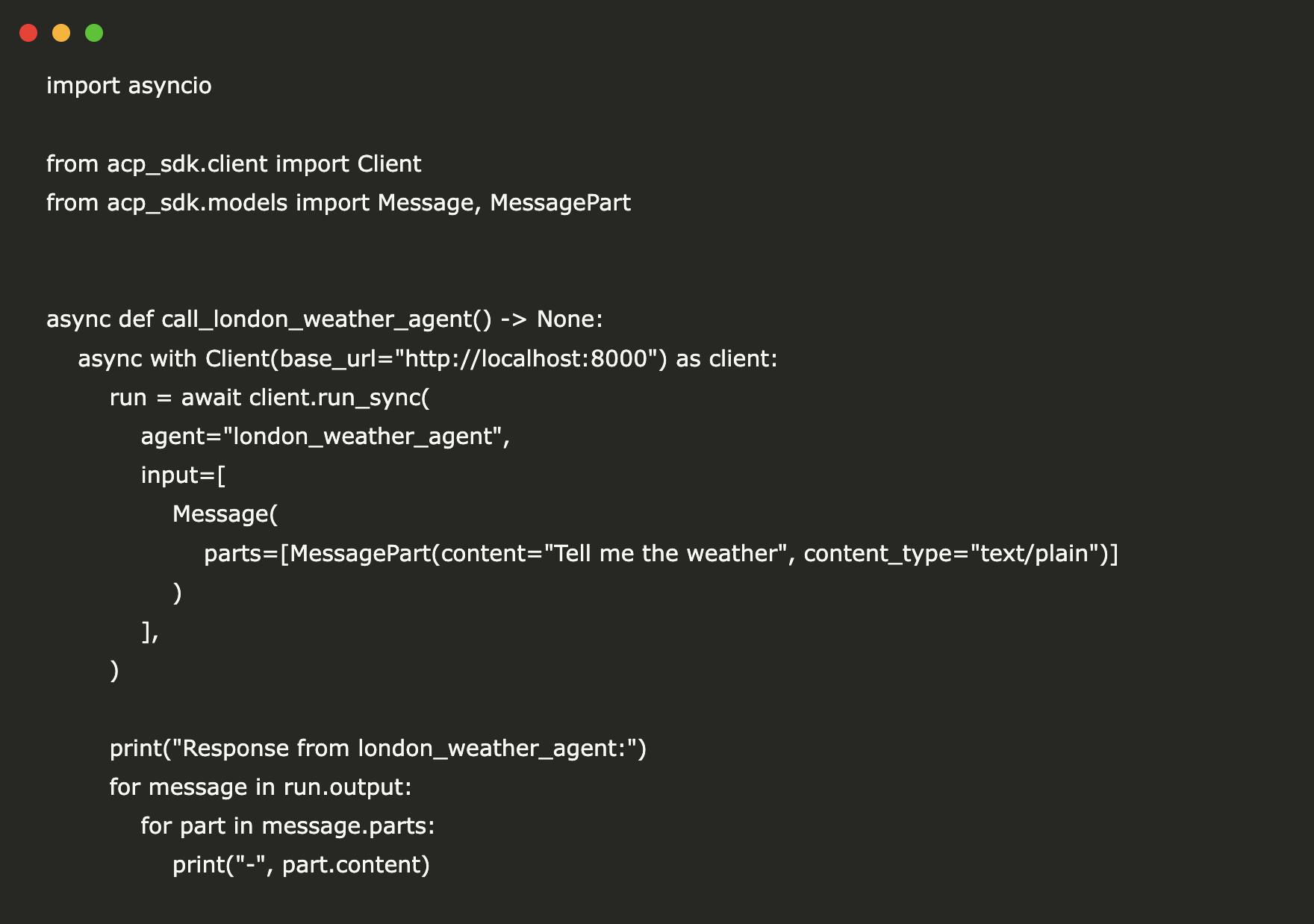 Getting Started with Agent Communication Protocol (ACP): Build a Weather Agent with Python