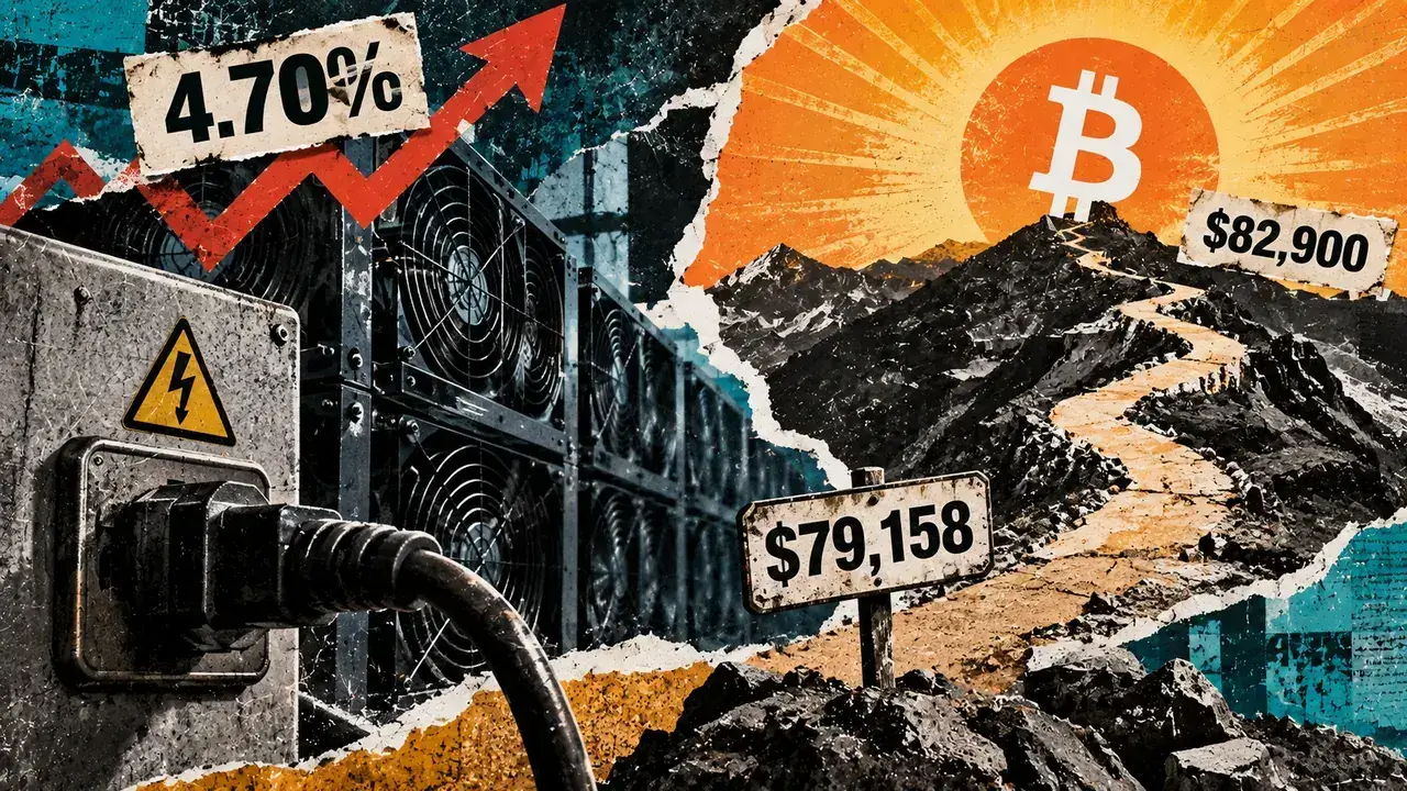 Bitcoin mining faces a squeeze: the $82,900 price hurdle