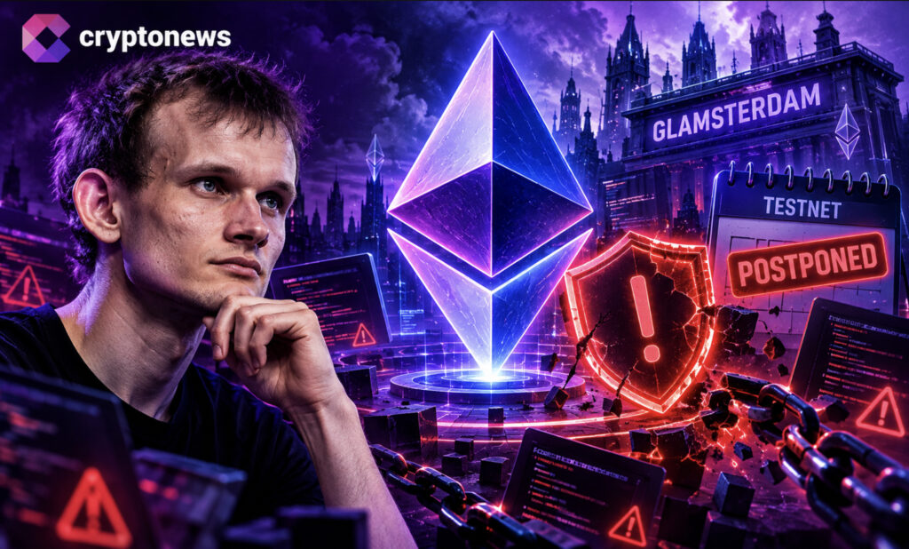 Ethereum delays the Glamsterdam upgrade after smart contract security concerns, pushing Hoodi testnet activation off schedule.